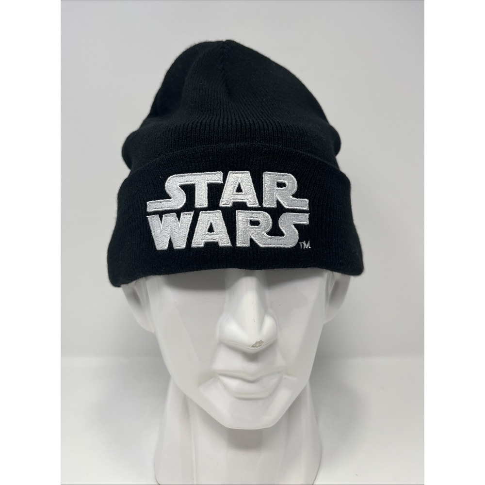 Star Wars Beanie Hat Embroidered Logo Cuff Knit Beanie Cap